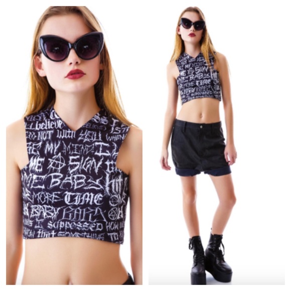 UNIF Tops - UNIF brutal X Brittany Spears Crop top NWT sz sm